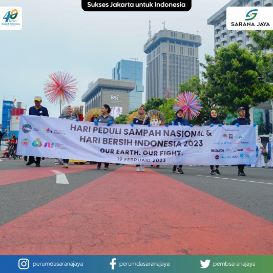 Sambut Hari Peduli Sampah Nasional, Sarana Jaya Ikut Serta dalam Kegiatan Hari Bersih Indonesia 2023