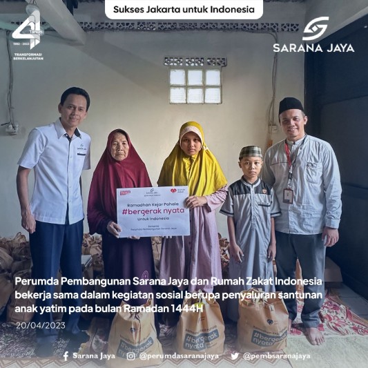 Perumda PSJ Berkolaborasi dengan Yayasan Rumah Zakat untuk Mengadakan Program Ramadhan #BergerakNyata