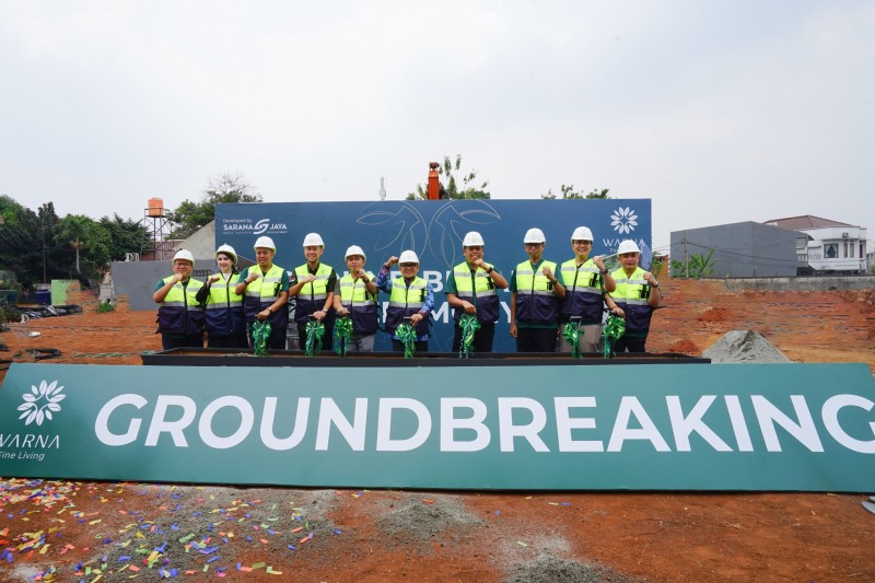 Resmi, Sarana Jaya Gelar Groundbreaking Warna Fine Living: Hunian Tapak Eksklusif di Kawasan Ciputat 